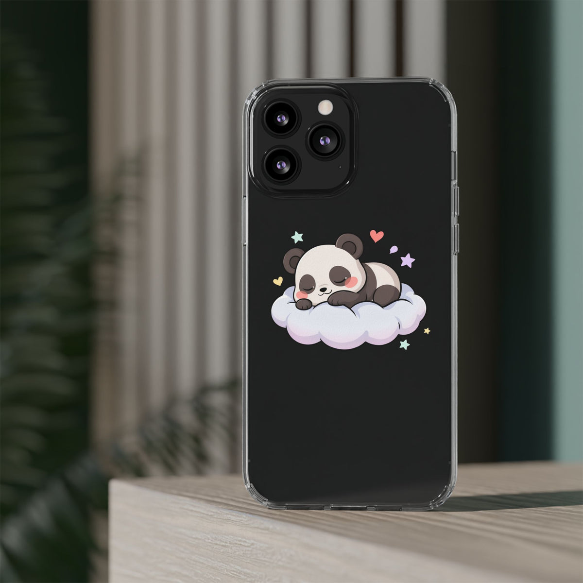 Sleeping Panda Clear Impact-Resistant Phone Case