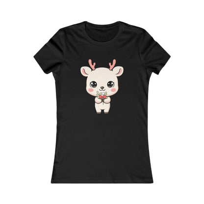 Kawaii Reindeer T-Shirt for Mistletoe-Loving Holiday Fans