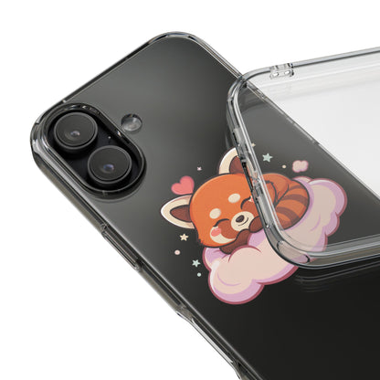 Cute Red Panda Phone Case, Dreamy Kawaii Cloud Art