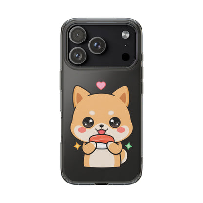 Kawaii Shiba Inu Phone Case for Sushi Lovers