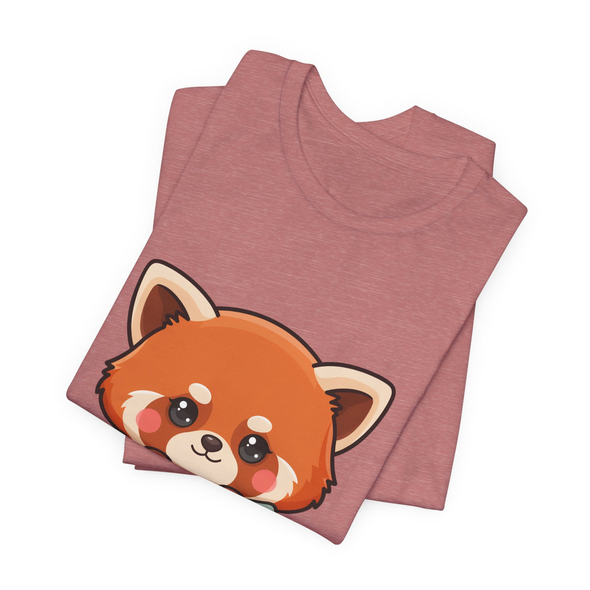 Kawaii Red Panda T-Shirt, Cozy Blanket Chibi Animal Tee