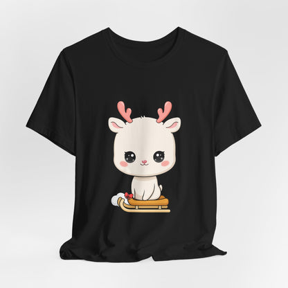 Kawaii Reindeer T-Shirt for Cozy Winter Days