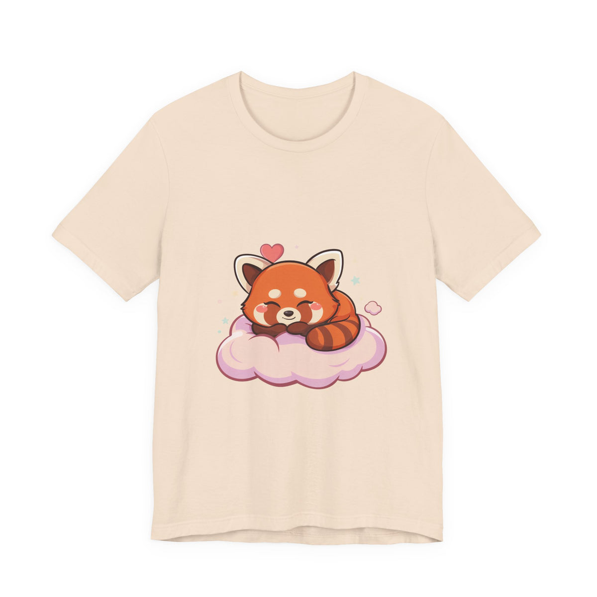 Kawaii Red Panda T-Shirt, Cute Sleeping Animal Tee