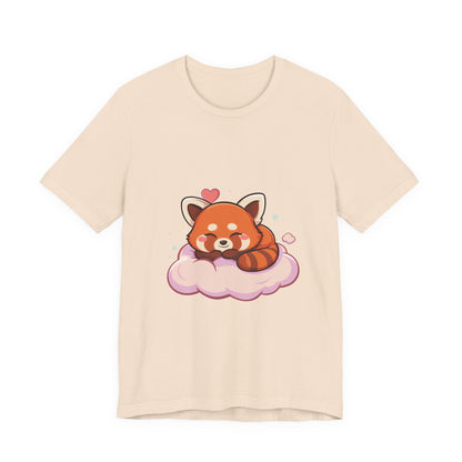 Kawaii Red Panda T-Shirt, Cute Sleeping Animal Tee