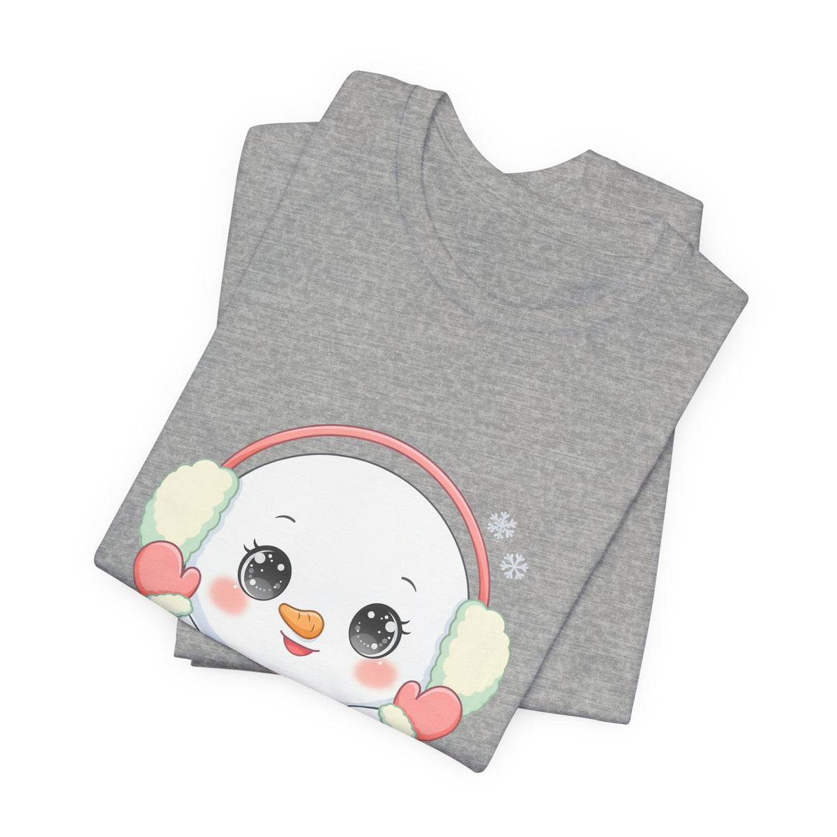 Kawaii Snowman T-Shirt for Cute Winter Style