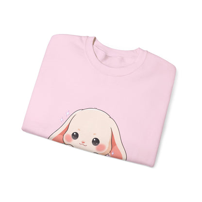 Kawaii Bunny Sweatshirt, Cute Chibi Tea Cup Rabbit