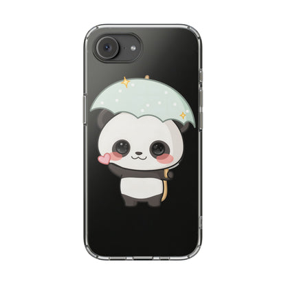 Kawaii Panda Clear Impact-Resistant Phone Case
