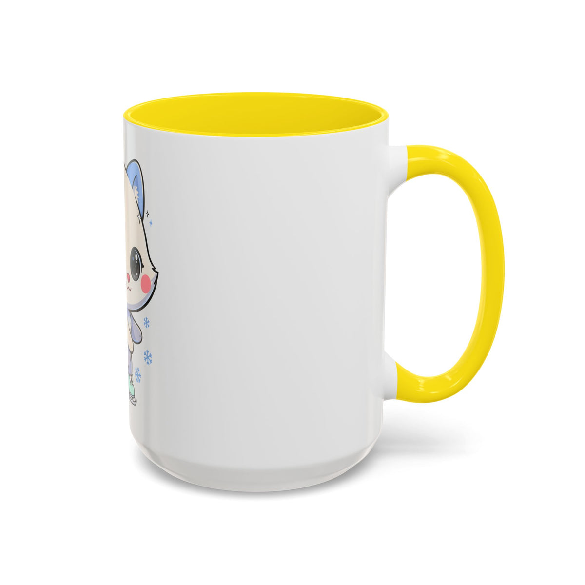 Kawaii Arctic Fox Mug for Cozy Winter Coffee Breaks