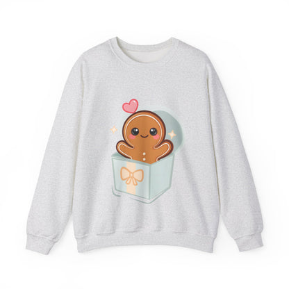 Kawaii Gingerbread Sweatshirt for Cozy Holiday Mornings