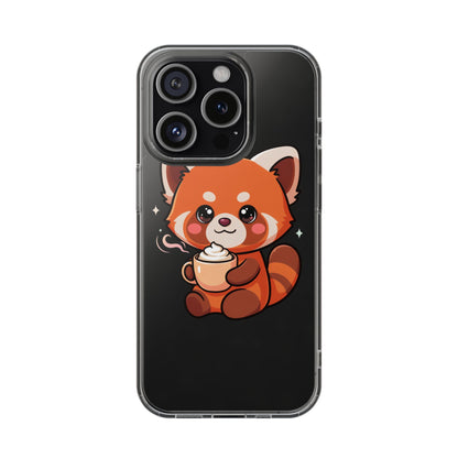 Kawaii Red Panda Phone Case with Latte