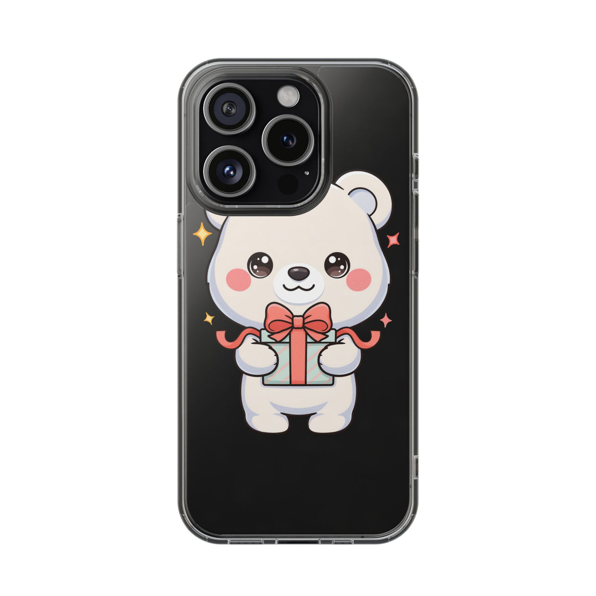 Kawaii Polar Bear Gift Phone Case for Holiday Gifting
