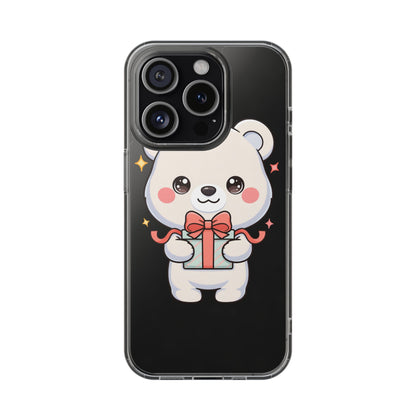 Kawaii Polar Bear Gift Phone Case for Holiday Gifting