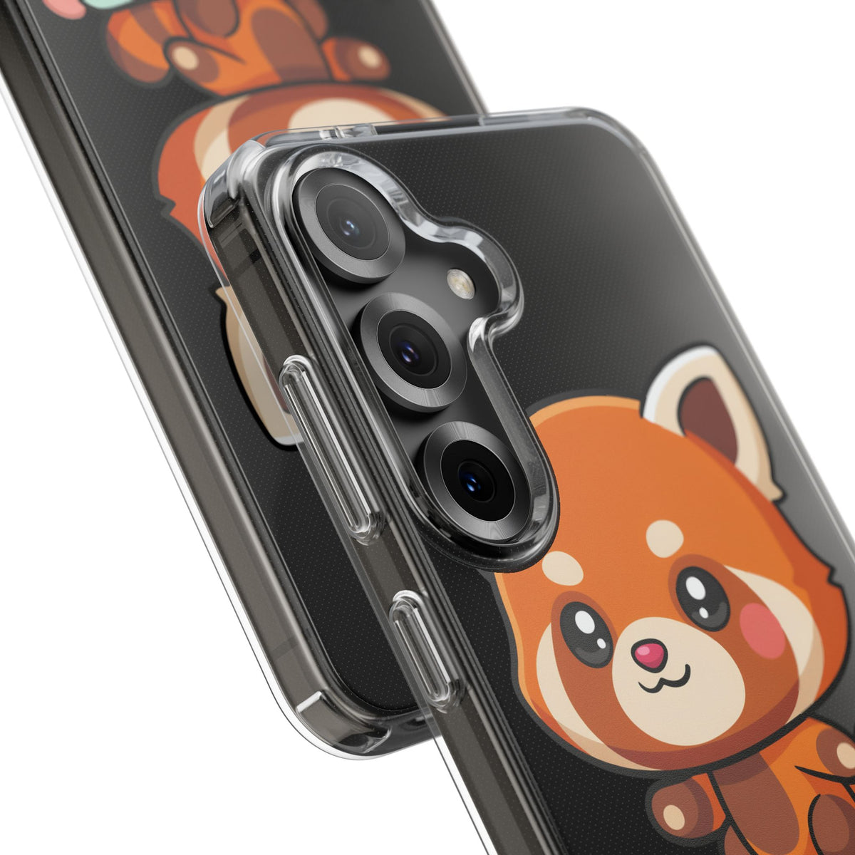Red Panda Skateboard Phone Case, Cute Kawaii Style