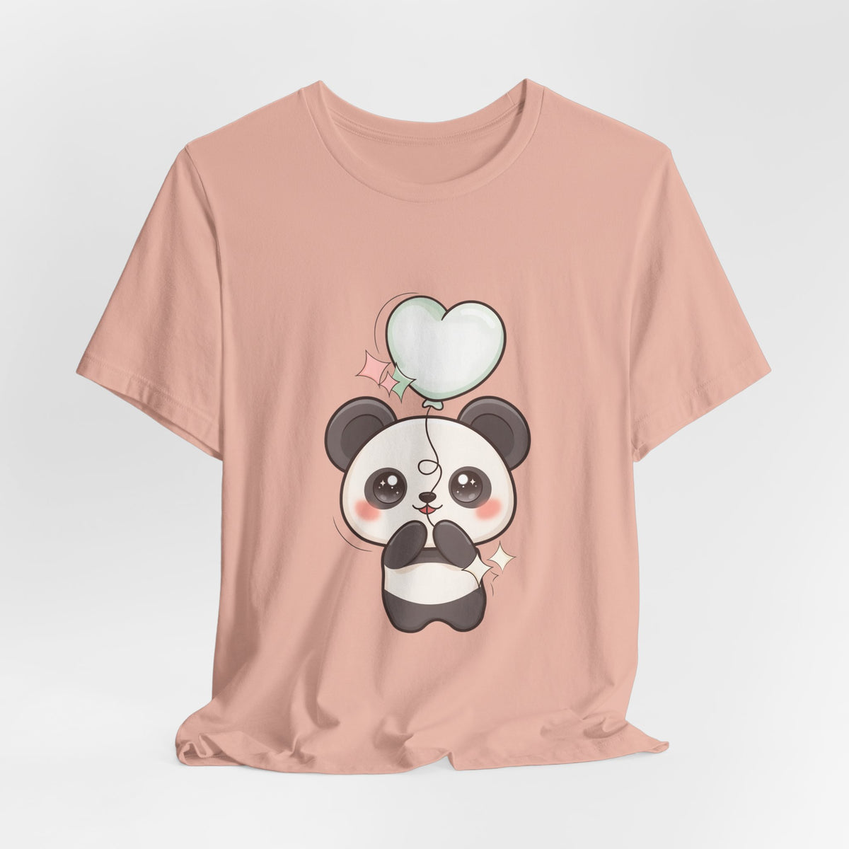 Kawaii Panda T-Shirt with Floating Balloon