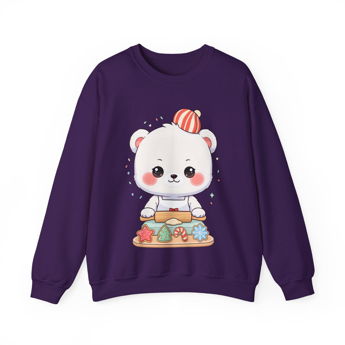 Christmas Cookie Bear Sweatshirt, Cute Holiday Baker Gift
