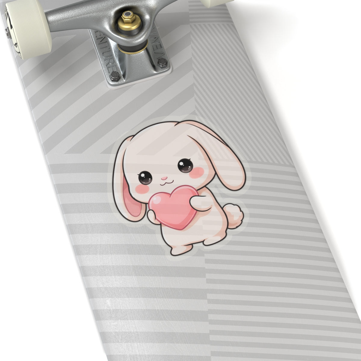 Kawaii Bunny Sticker with Heart for Cute Decor