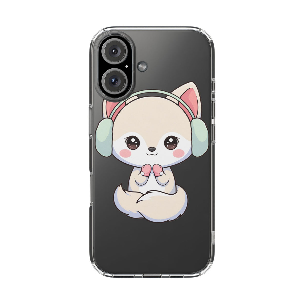Kawaii Arctic Fox Phone Case – Cozy Winter Cutie