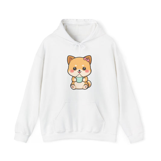 Kawaii Shiba Inu Hoodie, Cozy Gift for Dog Lovers