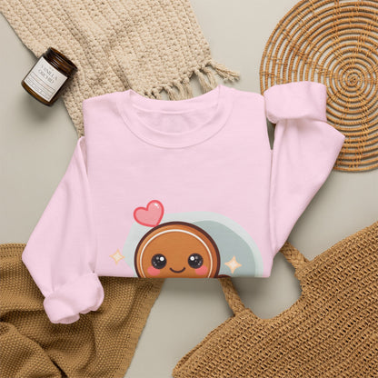 Kawaii Gingerbread Sweatshirt for Cozy Holiday Mornings