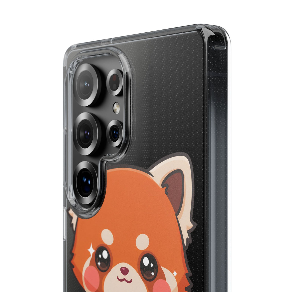 Red Panda Sushi Phone Case, Cute Kawaii Clear Case