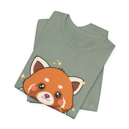 Kawaii Red Panda T-Shirt, Cute Tea Lover Gift