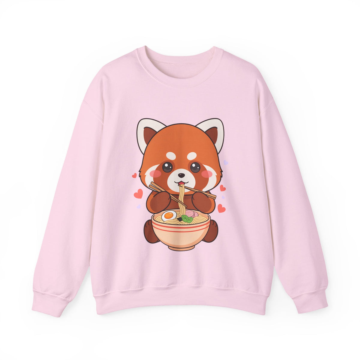 Kawaii Red Panda Ramen Sweatshirt for Cozy Foodie Days