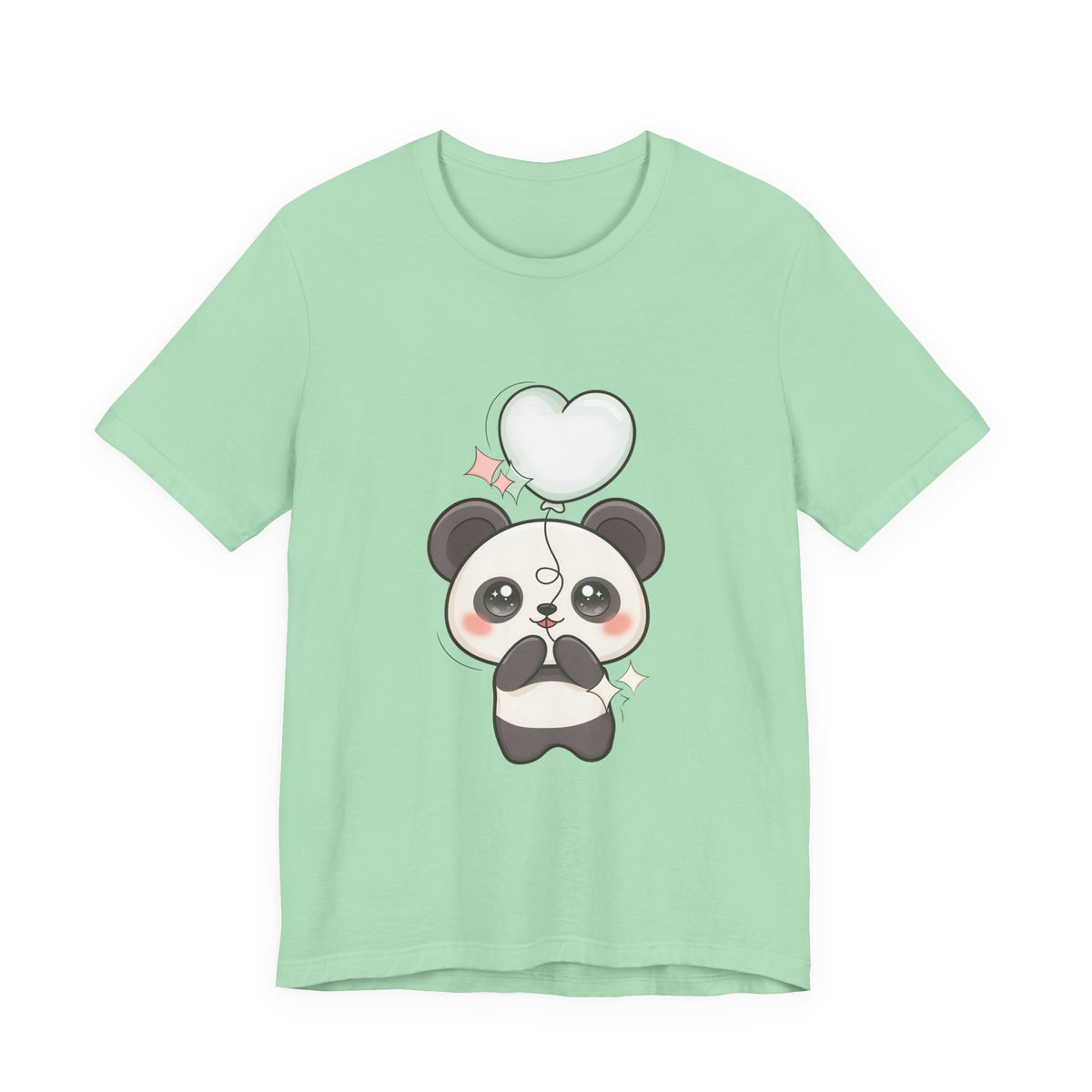 Kawaii Panda T-Shirt with Floating Balloon
