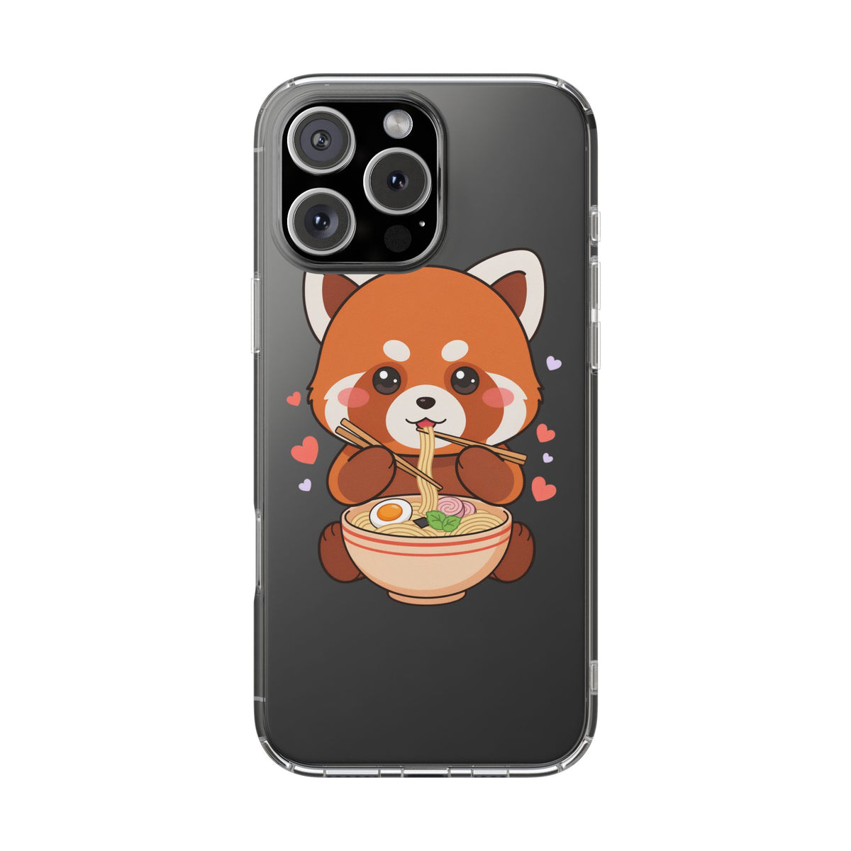 Red Panda Ramen Phone Case – Kawaii Food Lover Gift