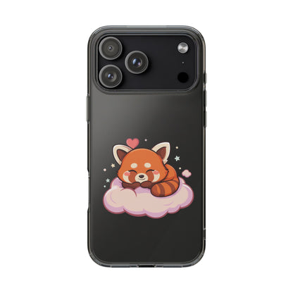 Cute Red Panda Phone Case, Dreamy Kawaii Cloud Art