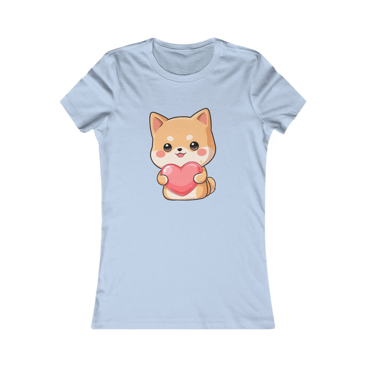 Kawaii Shiba Inu Women's Tee – Cute Heart Dog Shirt