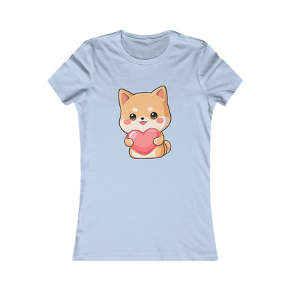 Kawaii Shiba Inu Women's Tee – Cute Heart Dog Shirt