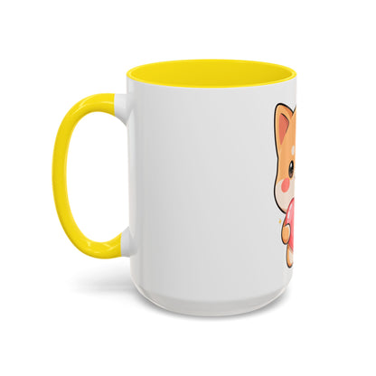 Kawaii Shiba Inu Accent Coffee Mug for Dog Lovers