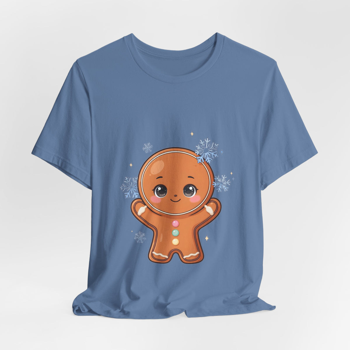 Kawaii Gingerbread Man T-Shirt for a Cozy Christmas Mood