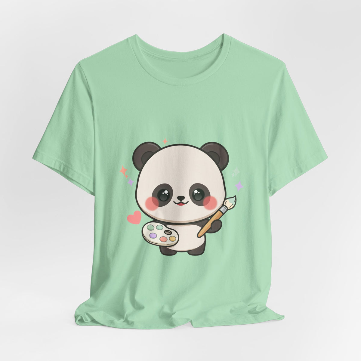Kawaii Panda Artist T-Shirt for Creative Panda Fans