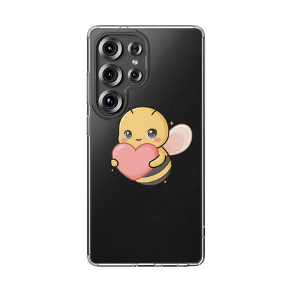 Kawaii Bee Clear Impact-Resistant Phone Case