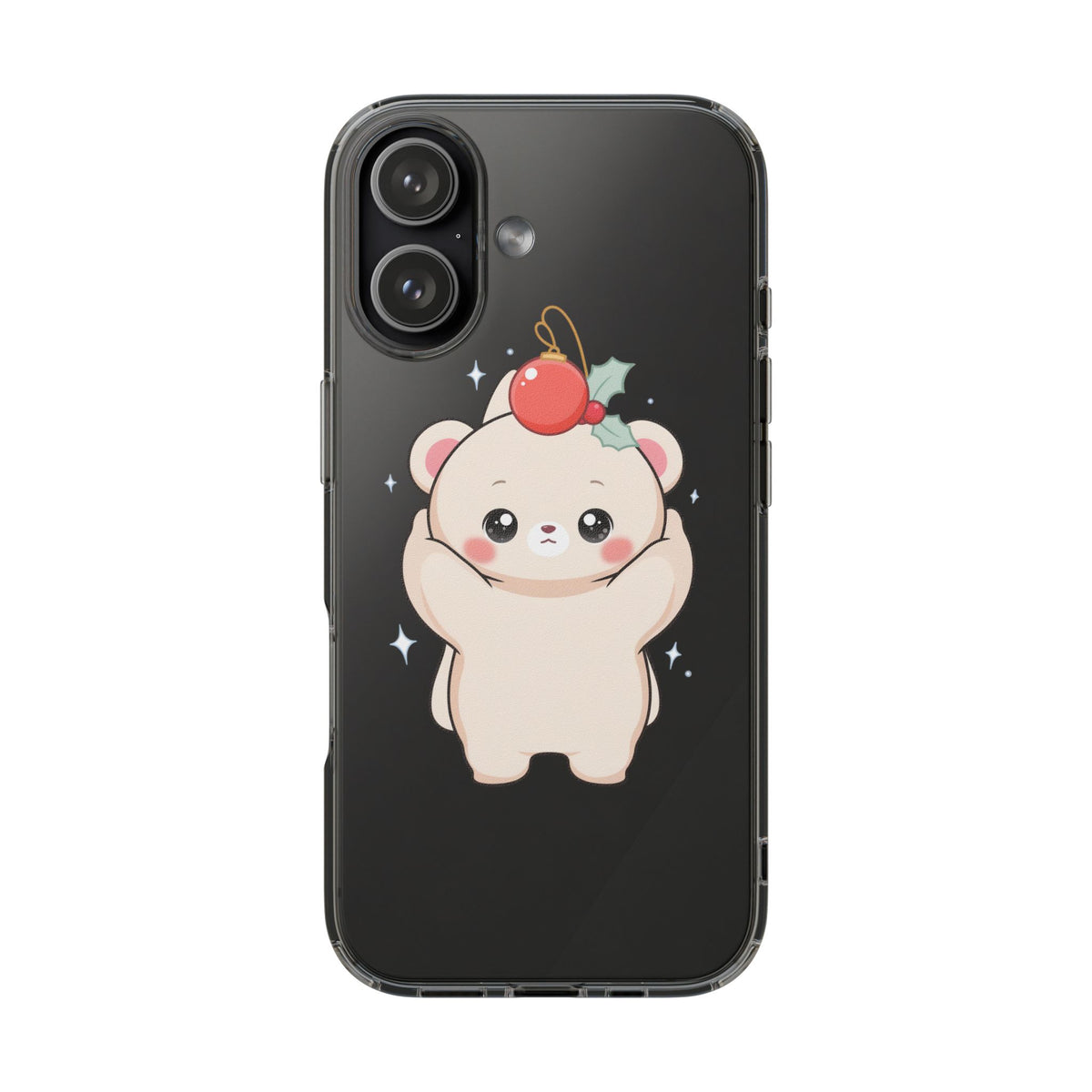 Kawaii Christmas Bear Phone Case for Cozy Holiday Days