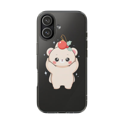 Kawaii Christmas Bear Phone Case for Cozy Holiday Days