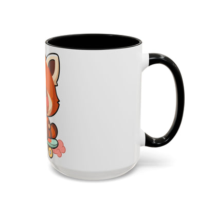 Red Panda Skateboard Mug – Kawaii Accent Coffee Mug