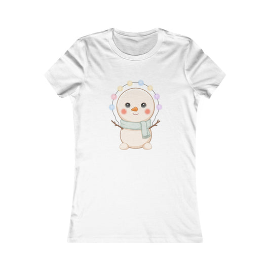 Kawaii Snowman T-Shirt for Cozy Holiday Cheer