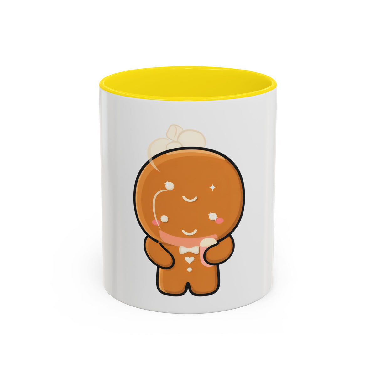 Kawaii Gingerbread Mug for Cozy Cocoa Breaks