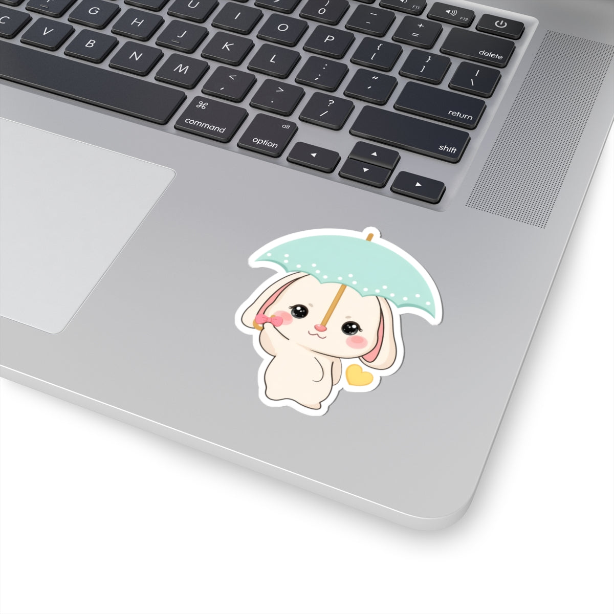 Kawaii Bunny Sticker with Umbrella | Cute Vinyl Decal
