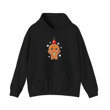 Kawaii Gingerbread Hoodie, Cute Christmas Holiday Sweatshirt