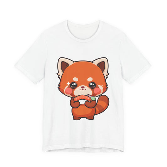 Red Panda Sushi T-Shirt for Kawaii Animal Lovers