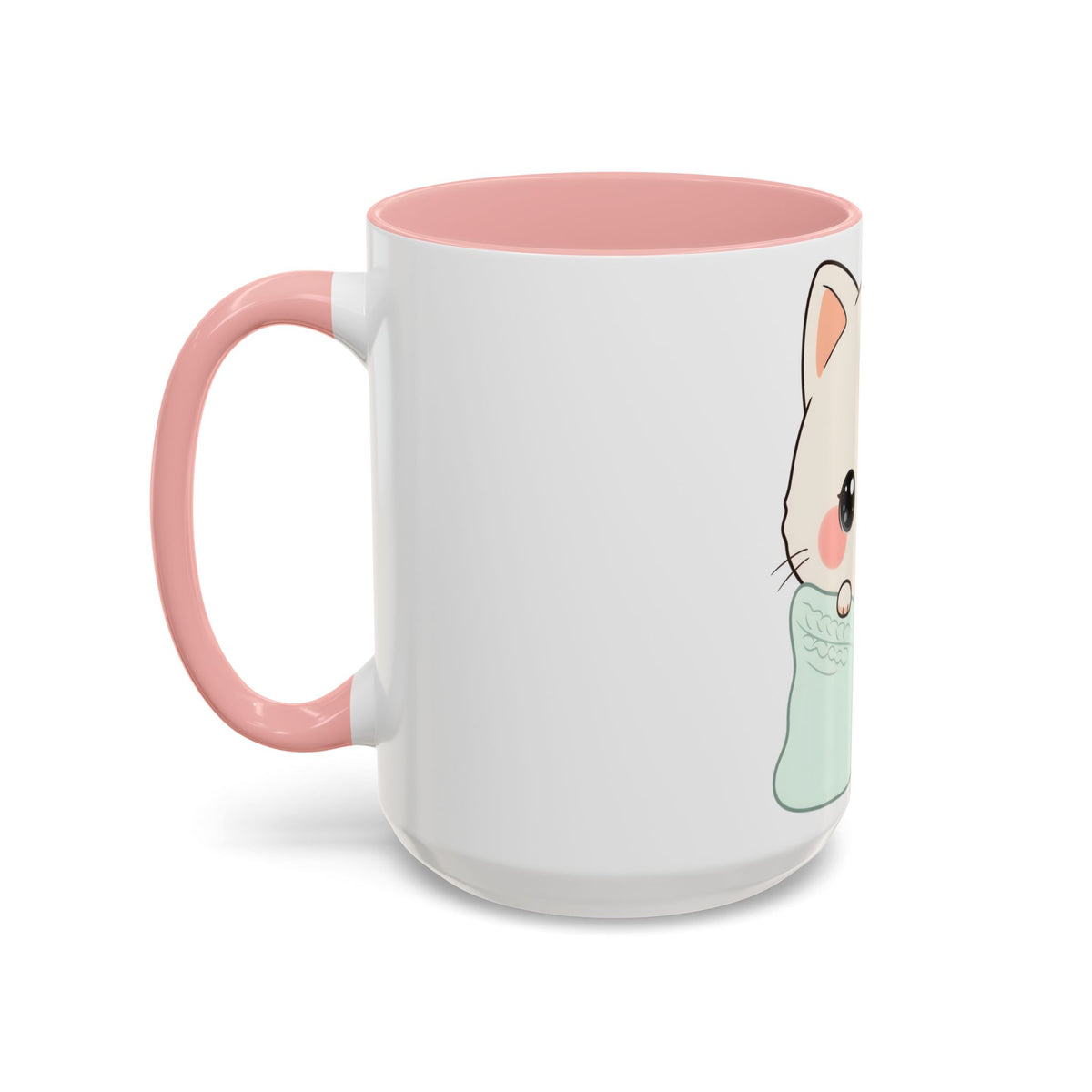 Cozy Cat Accent Mug for Kawaii Cat Lovers