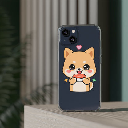 Kawaii Shiba Inu Phone Case for Sushi Lovers