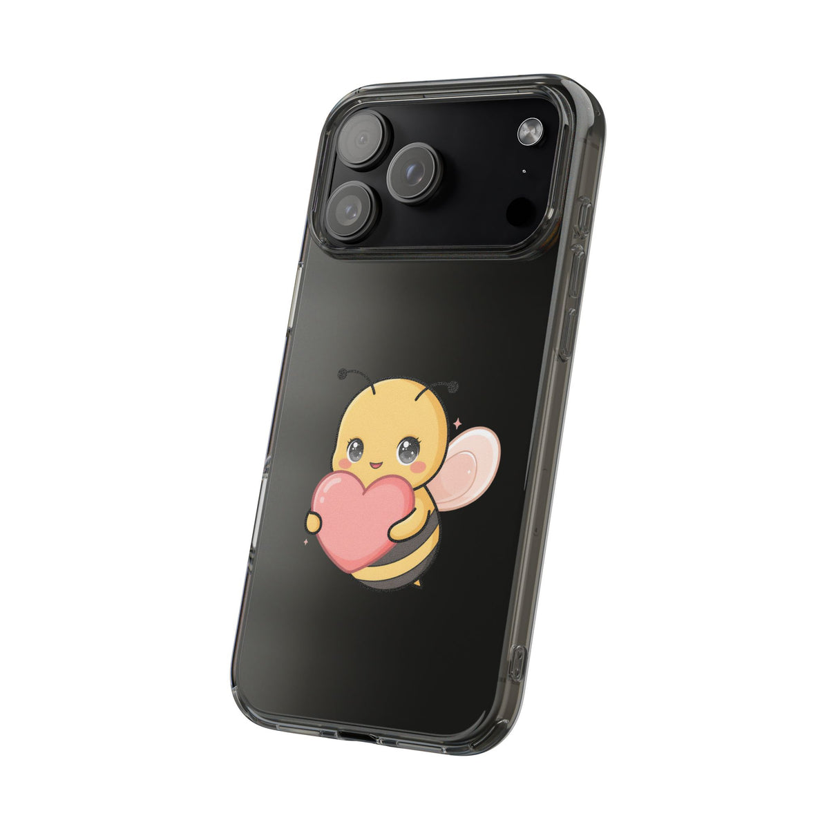 Kawaii Bee Clear Impact-Resistant Phone Case