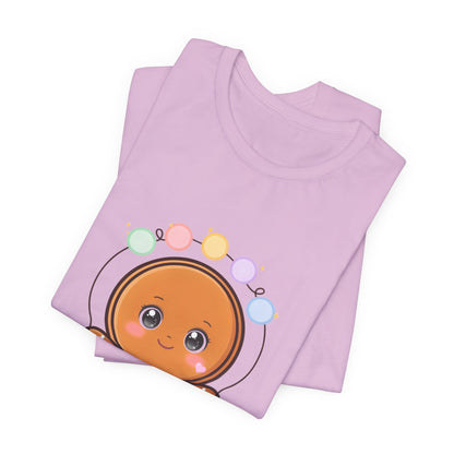 Kawaii Gingerbread Man Christmas T-Shirt, Cute Holiday Tee