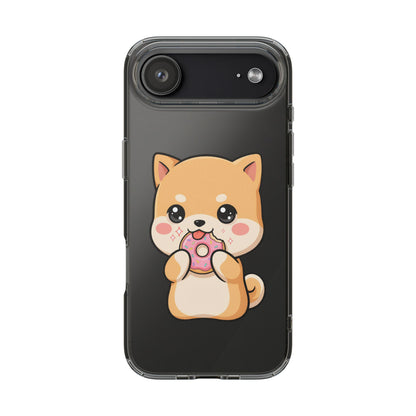 Kawaii Shiba Inu Phone Case with Donut