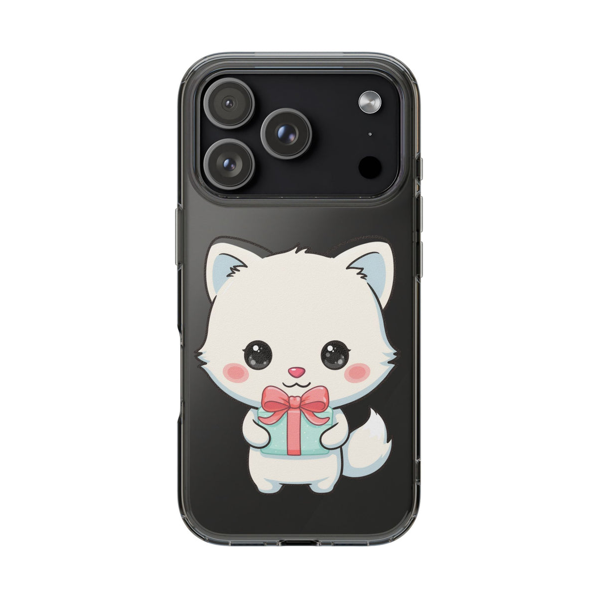 Kawaii Arctic Fox Phone Case with Gift