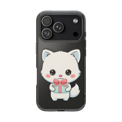 Kawaii Arctic Fox Phone Case with Gift